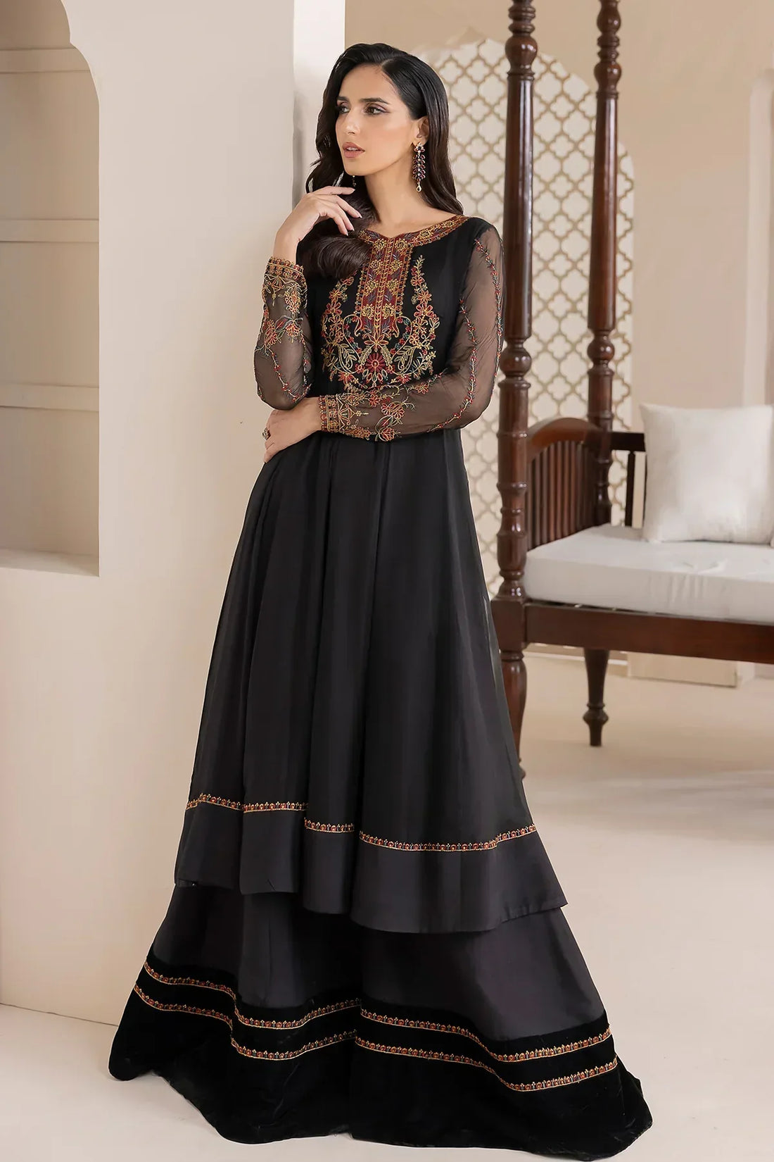 Baroque | Formals Collection | UF-417 -  Baroque Formal - Original Designer Dress - House of Maryam