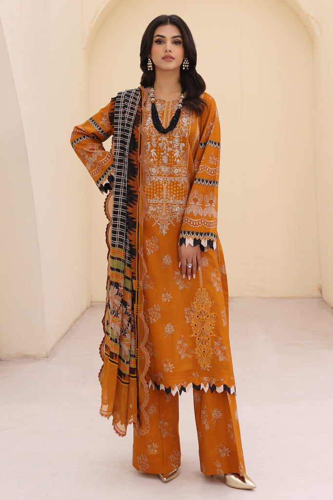 Charizma | Naranji Embroidered Lawn 24 | CN4-001 -  Charizma Luxury - Original Designer Dress - House of Maryam