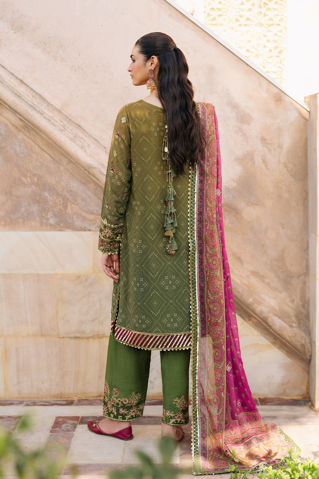 Iznik | Bandhani Formals | UE-329 -  Iznik Ladies Clothes - Original Designer Dress - House of Maryam