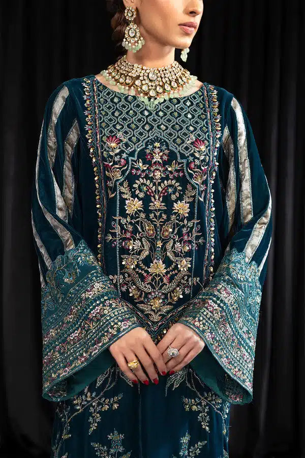 Nureh | Maya Velvet 23 | Lehar -  Nureh Formal - Original Designer Dress - House of Maryam