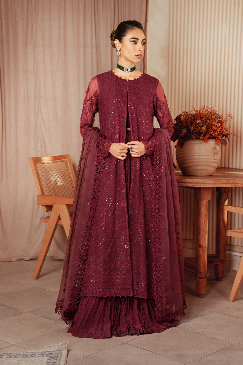 Iznik | Chiffon Kari | ICK-01 Embroidered Chiffon -  Iznik Bridal - Original Designer Dress - House of Maryam