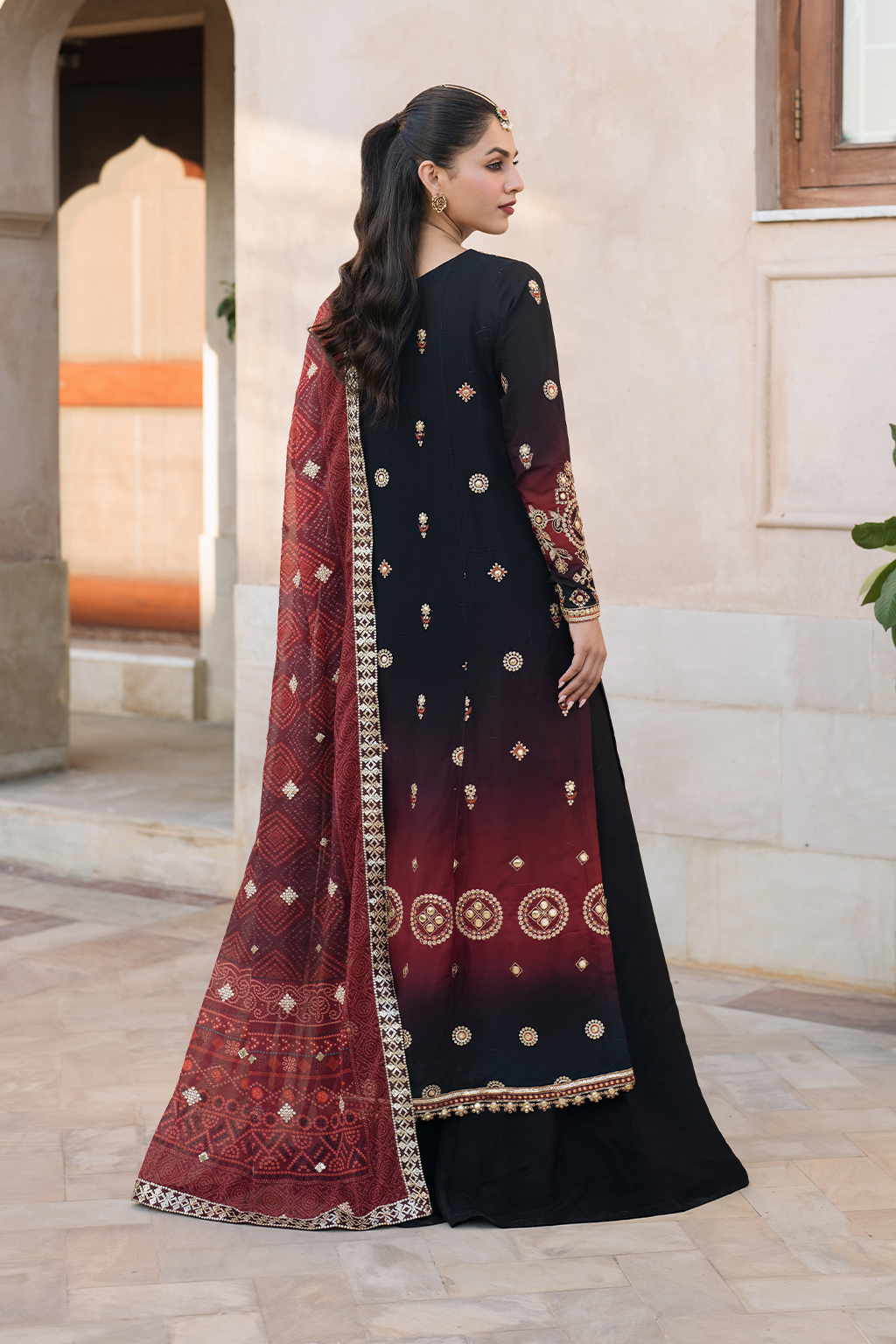 Iznik | Bandhani Formals | UE-330 -  Iznik Ladies Clothes - Original Designer Dress - House of Maryam