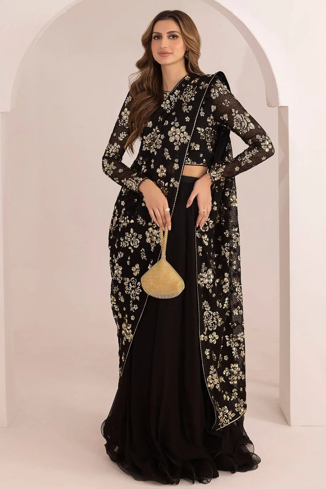 Jazmin | Formals Collection | EMBROIDERED CHIFFON UC-3021 -  Jazmin Formal - Original Designer Dress - House of Maryam