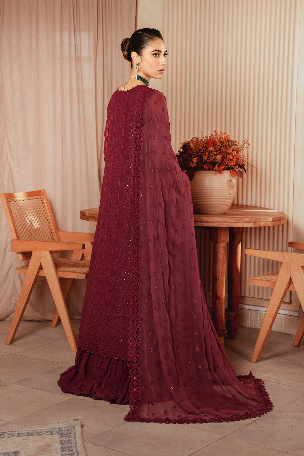 Iznik | Chiffon Kari | ICK-01 Embroidered Chiffon -  Iznik Bridal - Original Designer Dress - House of Maryam