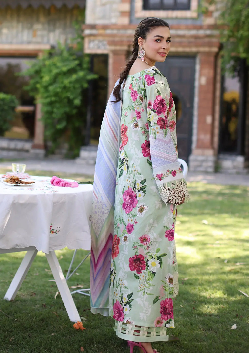 Elaf Premium | Prints Chikankari 24 | 06B OASIS -  Elaf Premium Luxury - Original Designer Dress - House of Maryam