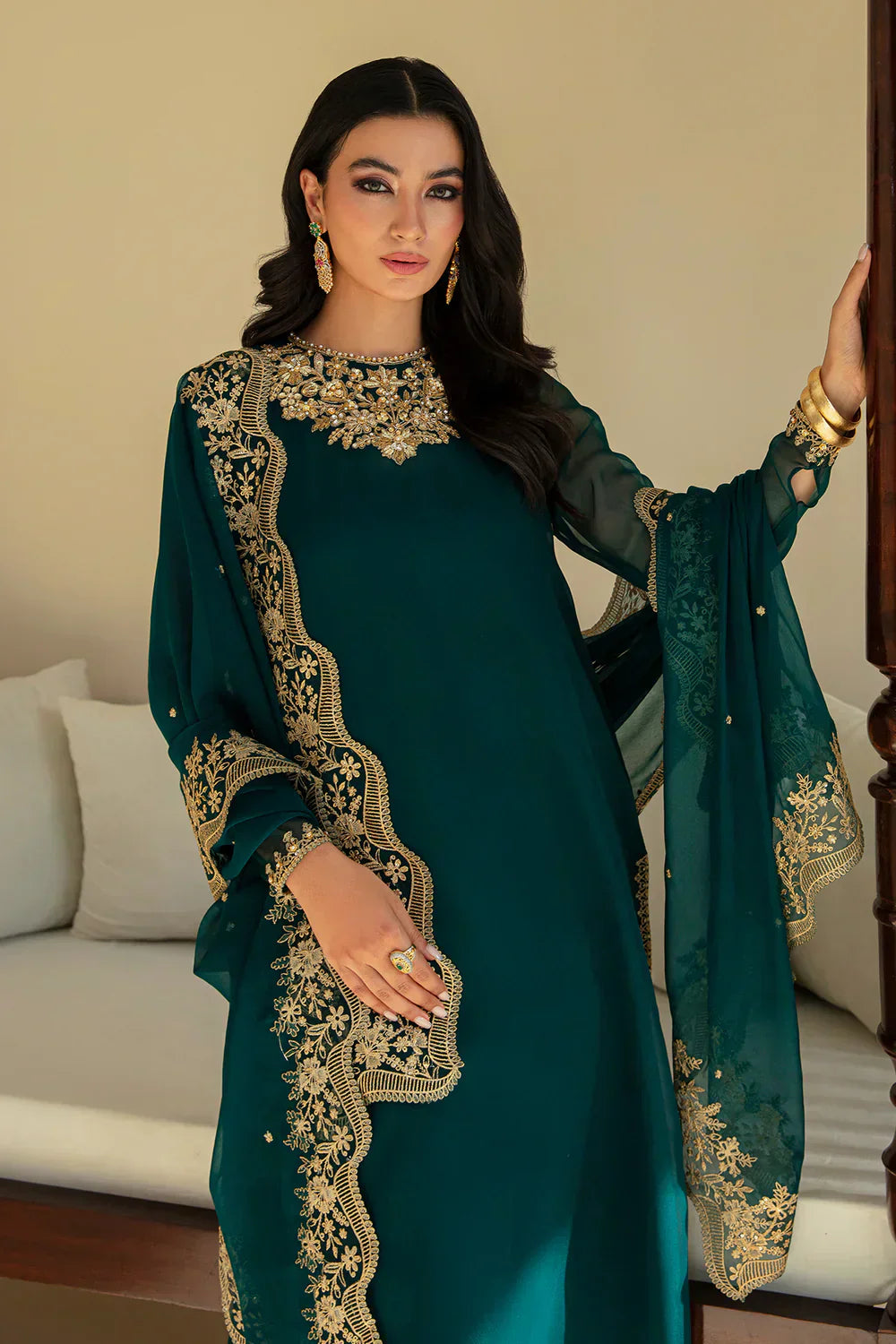 Baroque | Formals Collection | PR-828 -  Baroque Formal - Original Designer Dress - House of Maryam