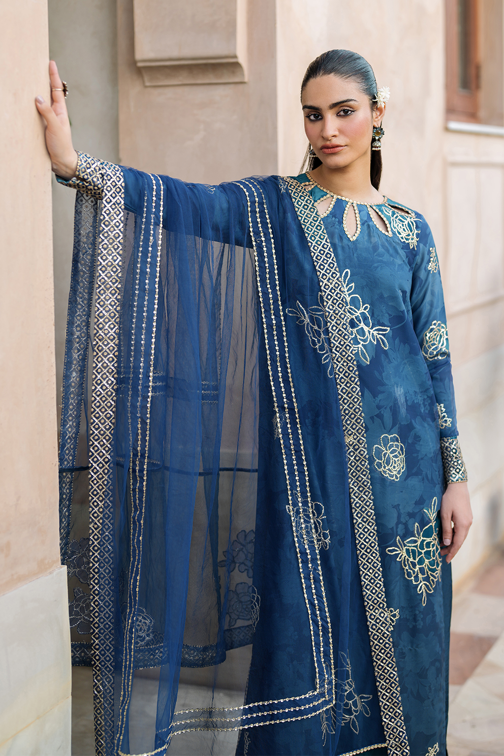 Iznik | Bandhani Formals | UE-331 -  Iznik Ladies Clothes - Original Designer Dress - House of Maryam