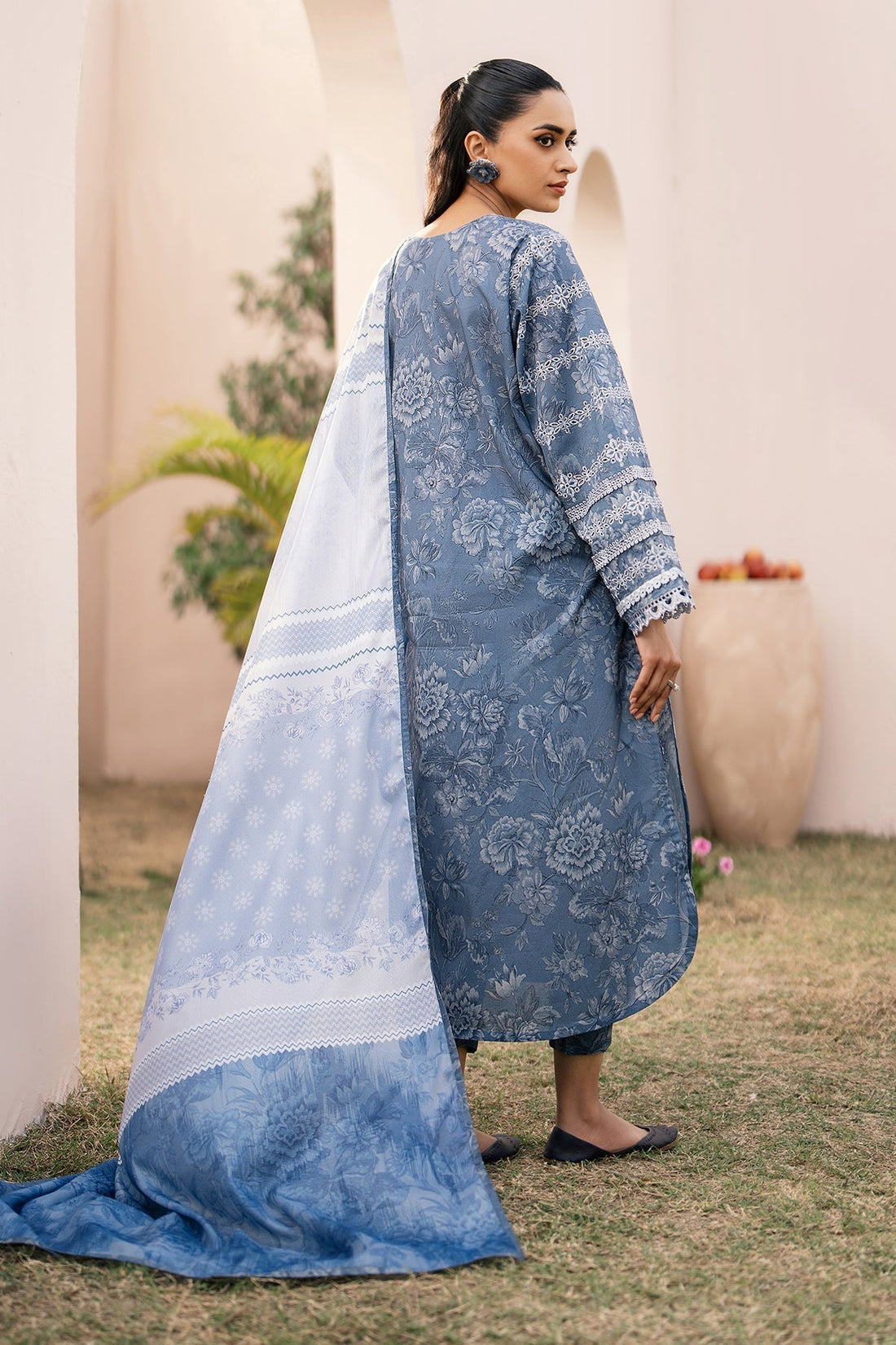 Baroque | Luxury Pret 24 | LAWN UF-601 -  Baroque Luxury - Original Designer Dress - House of Maryam