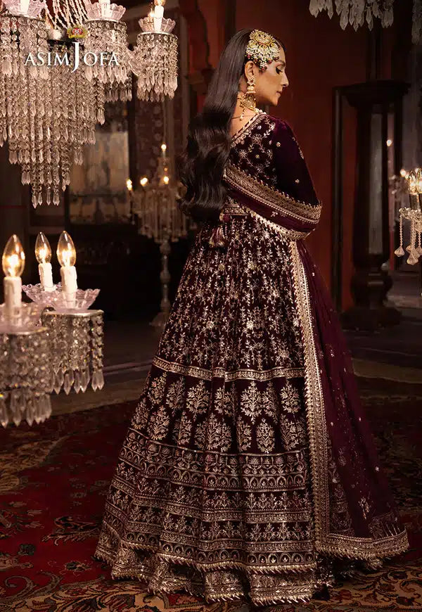 Asim Jofa | Makhmal Wedding Velvet 23 | AJMM-11 -  Asim Jofa Bridal - Original Designer Dress - House of Maryam