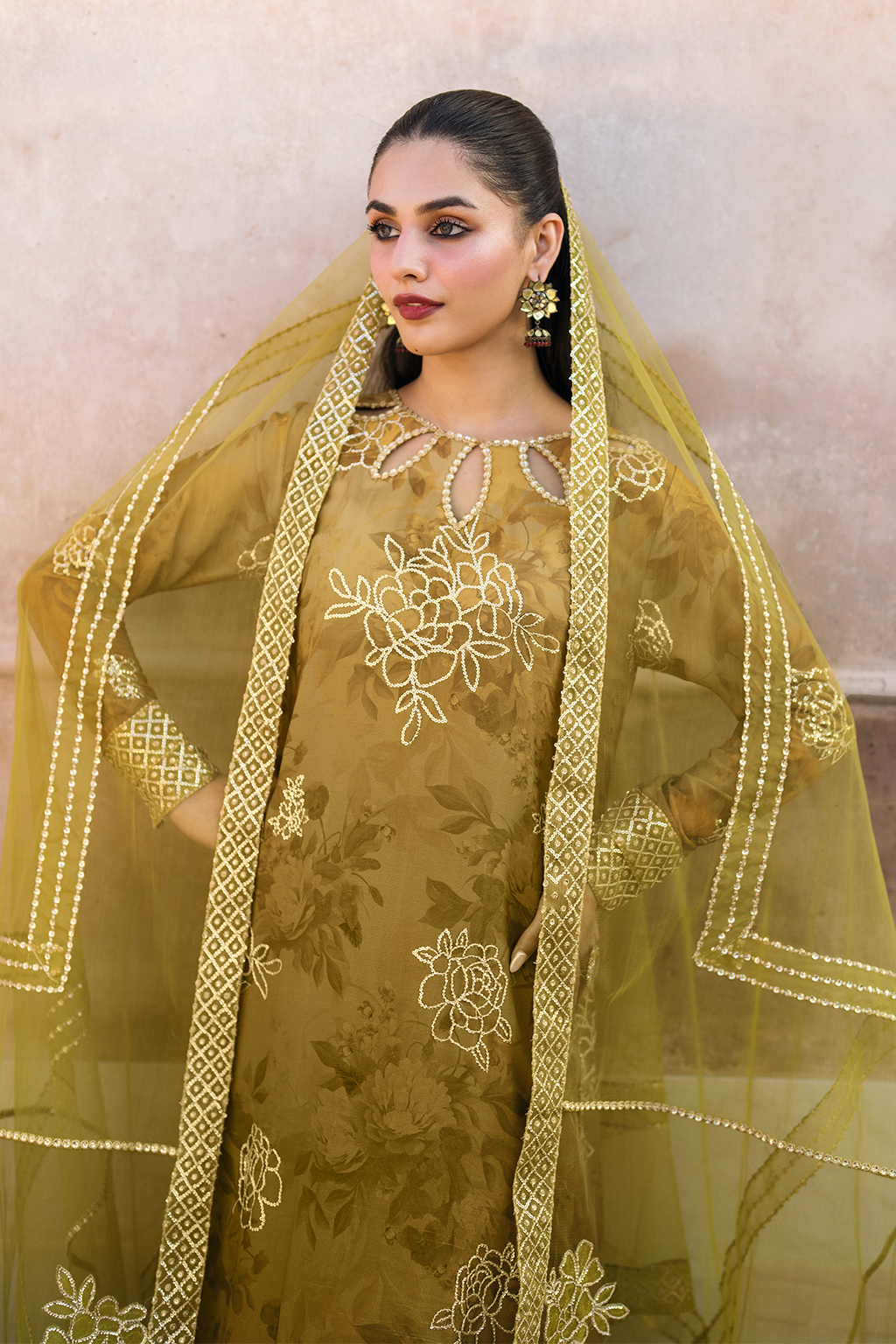 Iznik | Bandhani Formals | UE-332 -  Iznik Ladies Clothes - Original Designer Dress - House of Maryam