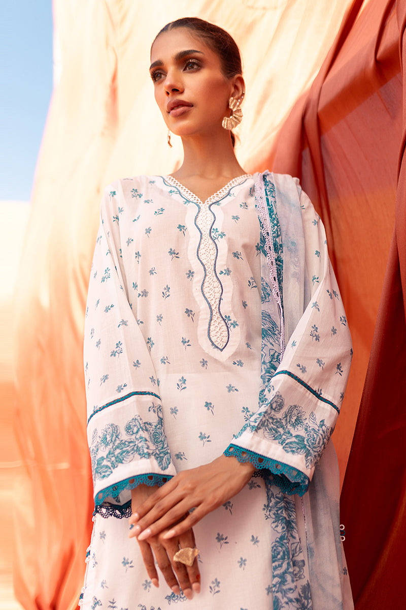 Cross Stitch | Eid Lawn 24 | FLORET -  Cross Stitch Luxury - Original Designer Dress - House of Maryam
