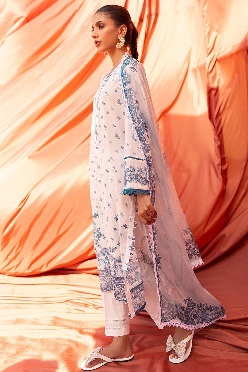 Cross Stitch | Eid Lawn 24 | FLORET -  Cross Stitch Luxury - Original Designer Dress - House of Maryam