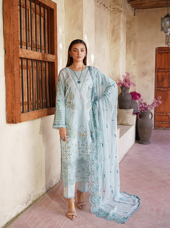 Zebtan | Zeenat Luxury Lawn Eid Collection | ZL 06 -  Zebtan Luxury - Original Designer Dress - House of Maryam