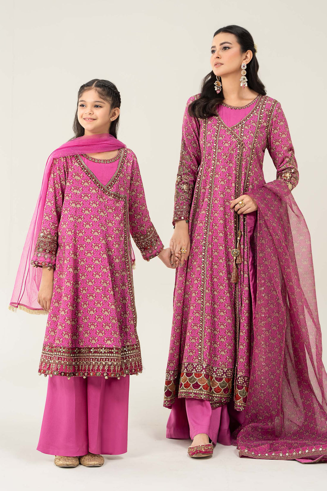Maria B | Girls | MKD-W24-16 (Pink) -  Maria B Maria B Kids - Original Designer Dress - House of Maryam