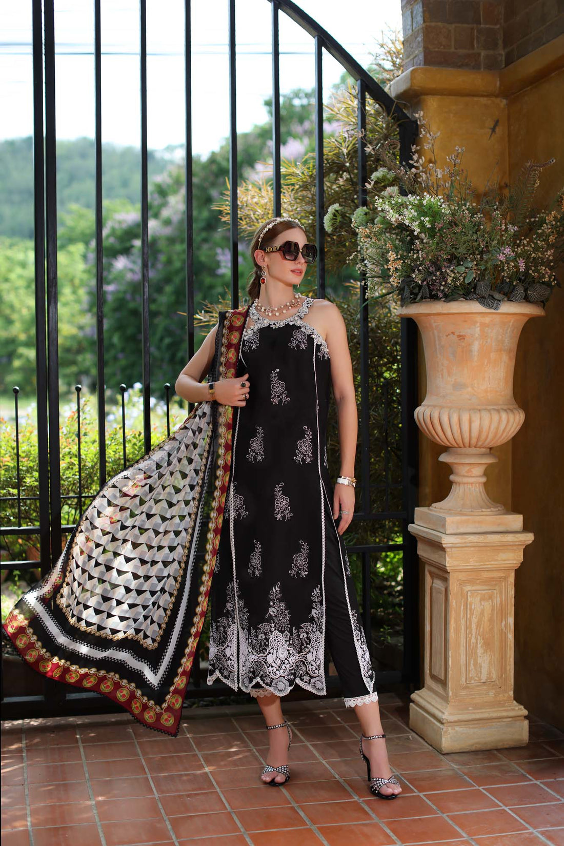 Noor by Saadia Asad | Eid Luxe Printkari 24 | D6 -  Noor by Saadia Asad Luxury - Original Designer Dress - House of Maryam