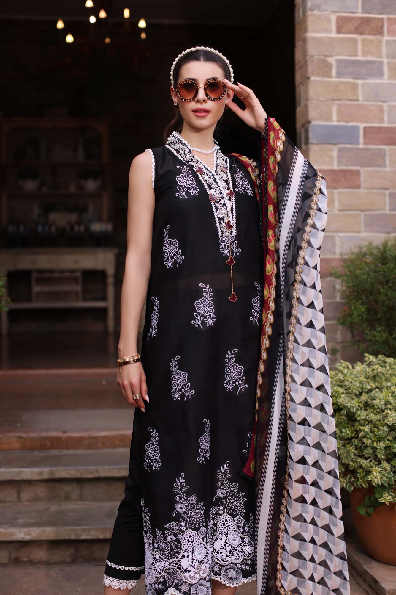 Noor by Saadia Asad | Eid Luxe Printkari 24 | D6 -  Noor by Saadia Asad Luxury - Original Designer Dress - House of Maryam