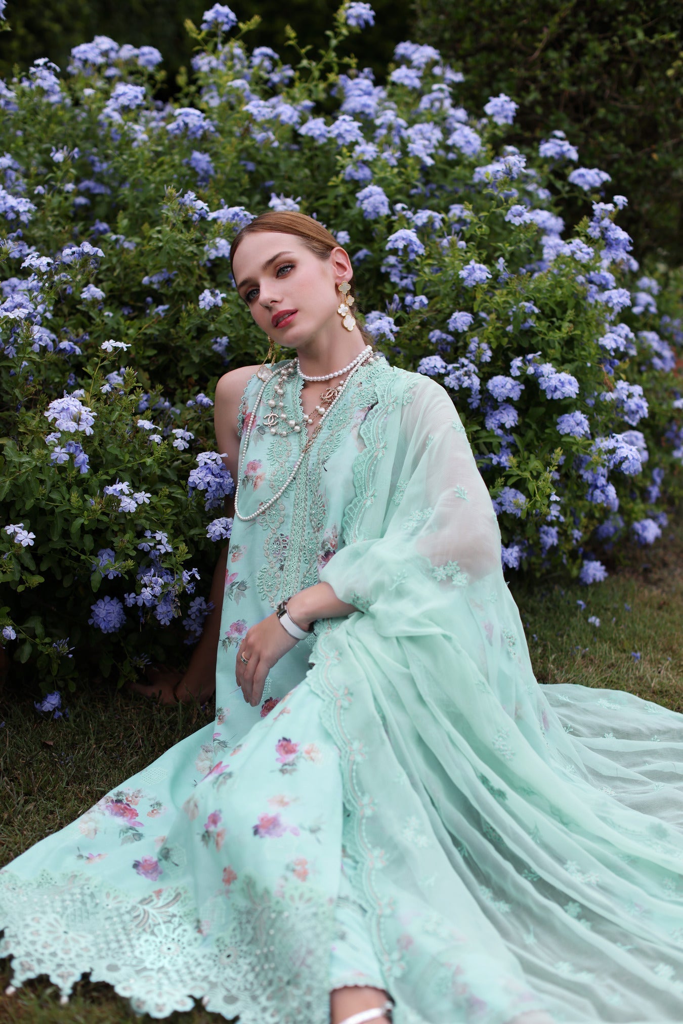 Noor by Saadia Asad | Eid Luxe Printkari 24 | D5 -  Noor by Saadia Asad Luxury - Original Designer Dress - House of Maryam