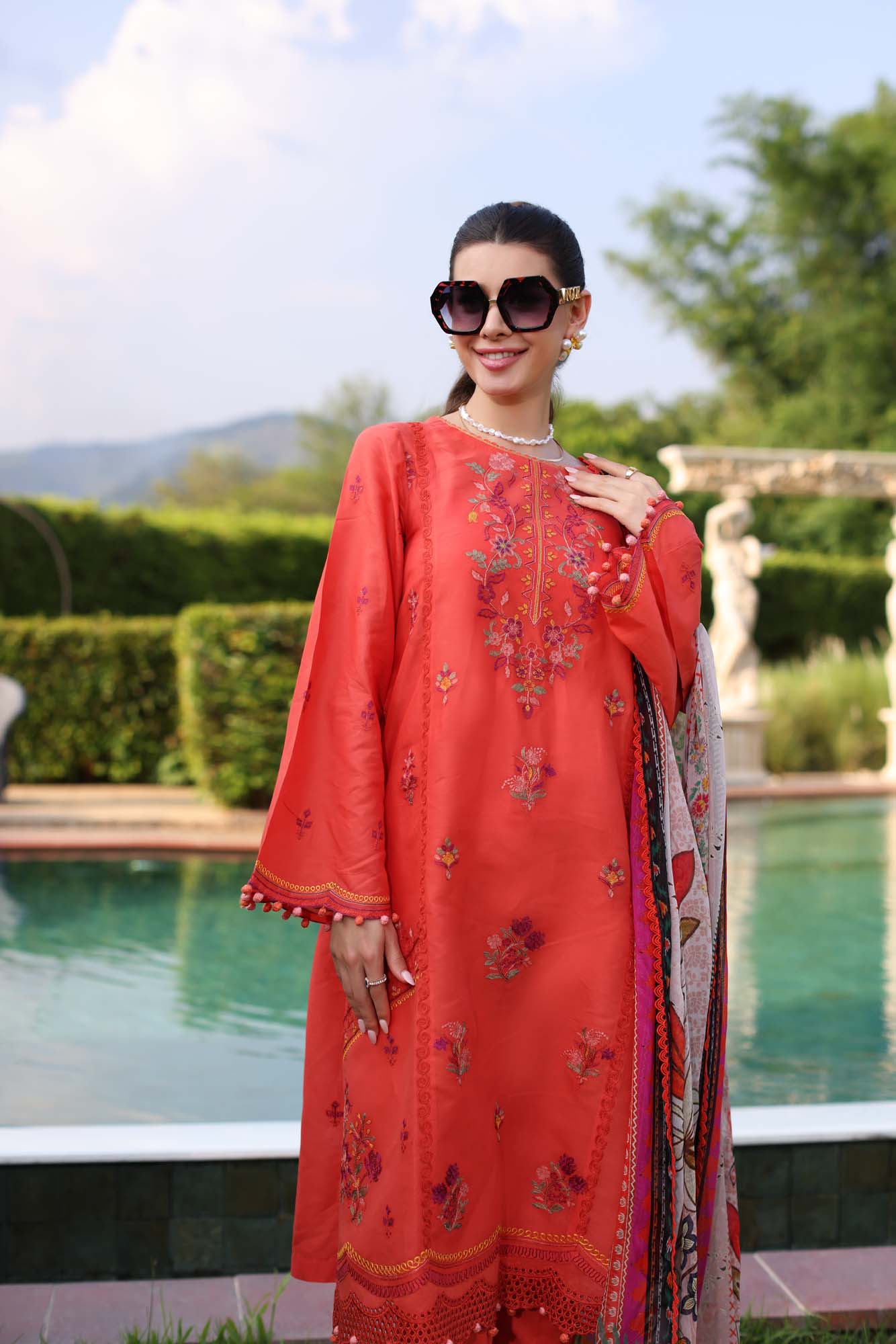 Noor by Saadia Asad | Eid Luxe Printkari 24 | D3 -  Noor by Saadia Asad Luxury - Original Designer Dress - House of Maryam