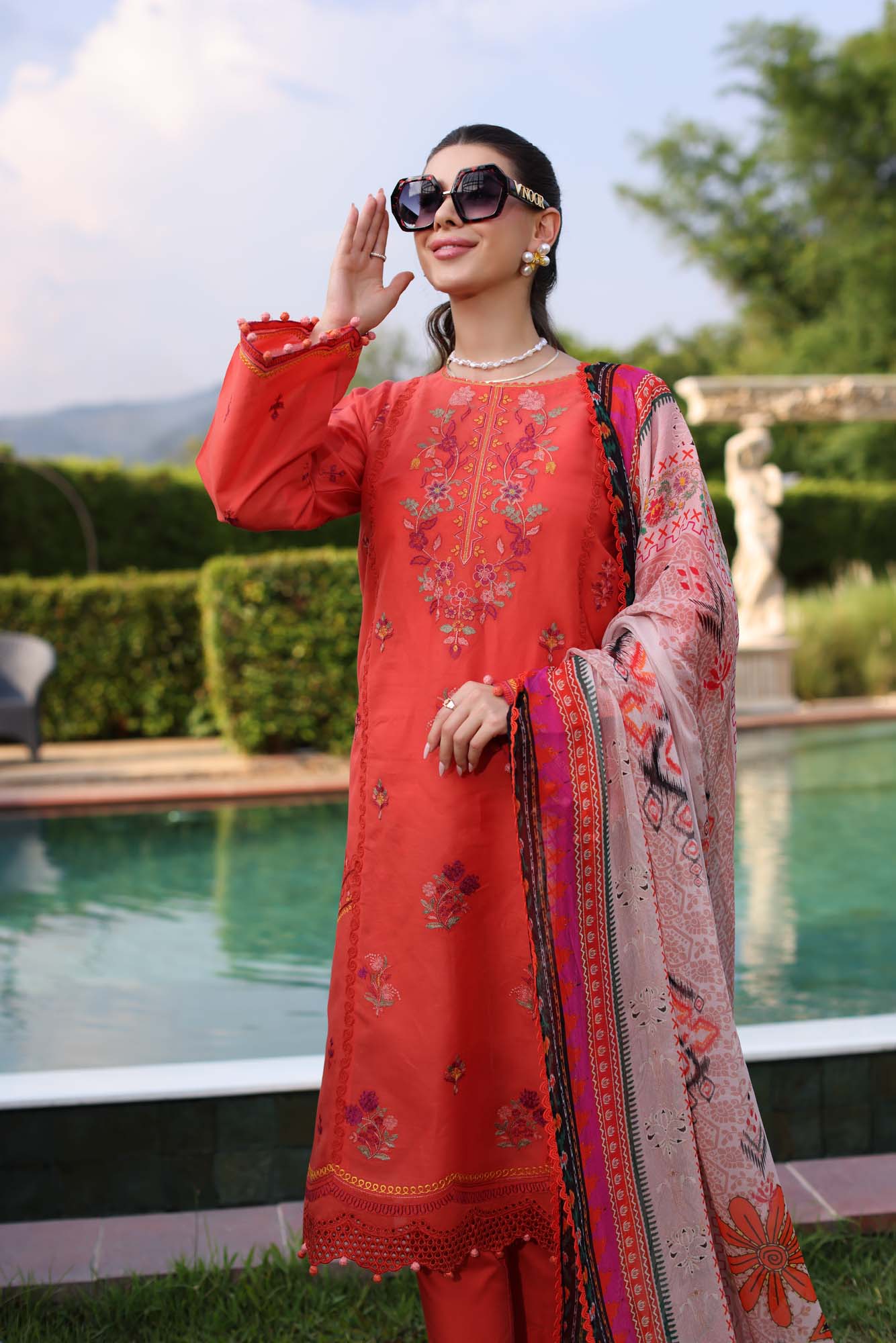 Noor by Saadia Asad | Eid Luxe Printkari 24 | D3 -  Noor by Saadia Asad Luxury - Original Designer Dress - House of Maryam