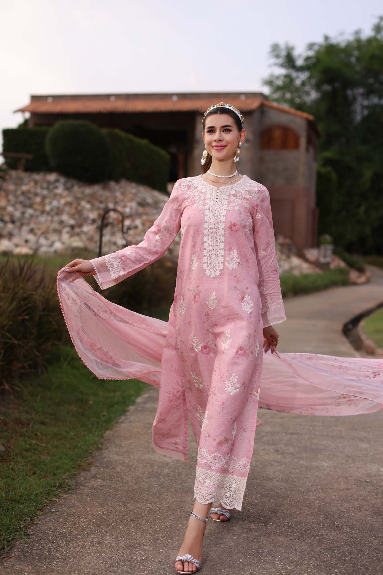 Noor by Saadia Asad | Eid Luxe Printkari 24 | D7 -  Noor by Saadia Asad Luxury - Original Designer Dress - House of Maryam