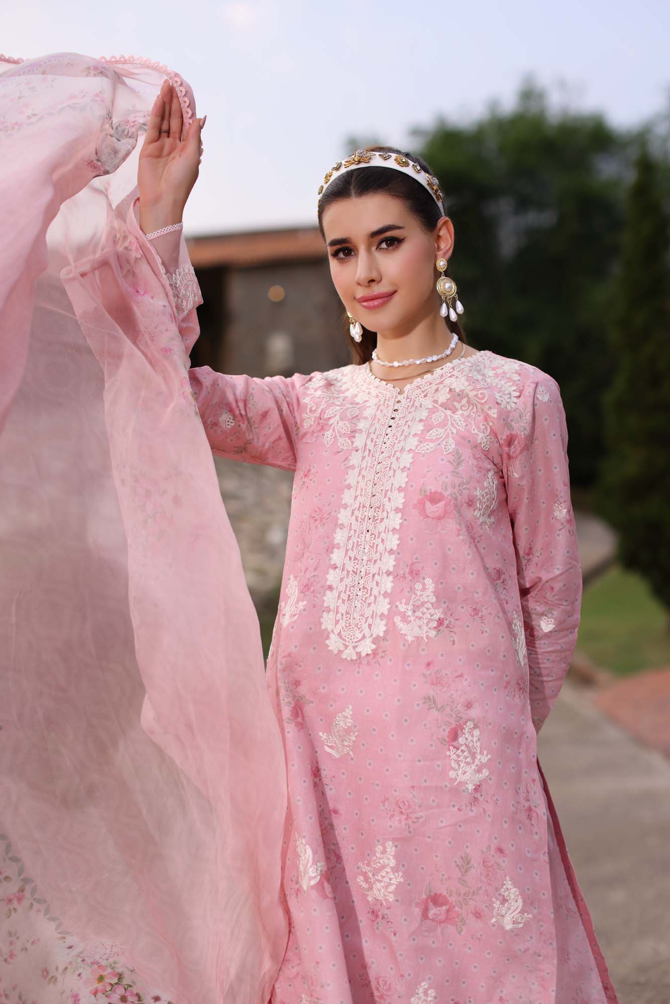 Noor by Saadia Asad | Eid Luxe Printkari 24 | D7 -  Noor by Saadia Asad Luxury - Original Designer Dress - House of Maryam