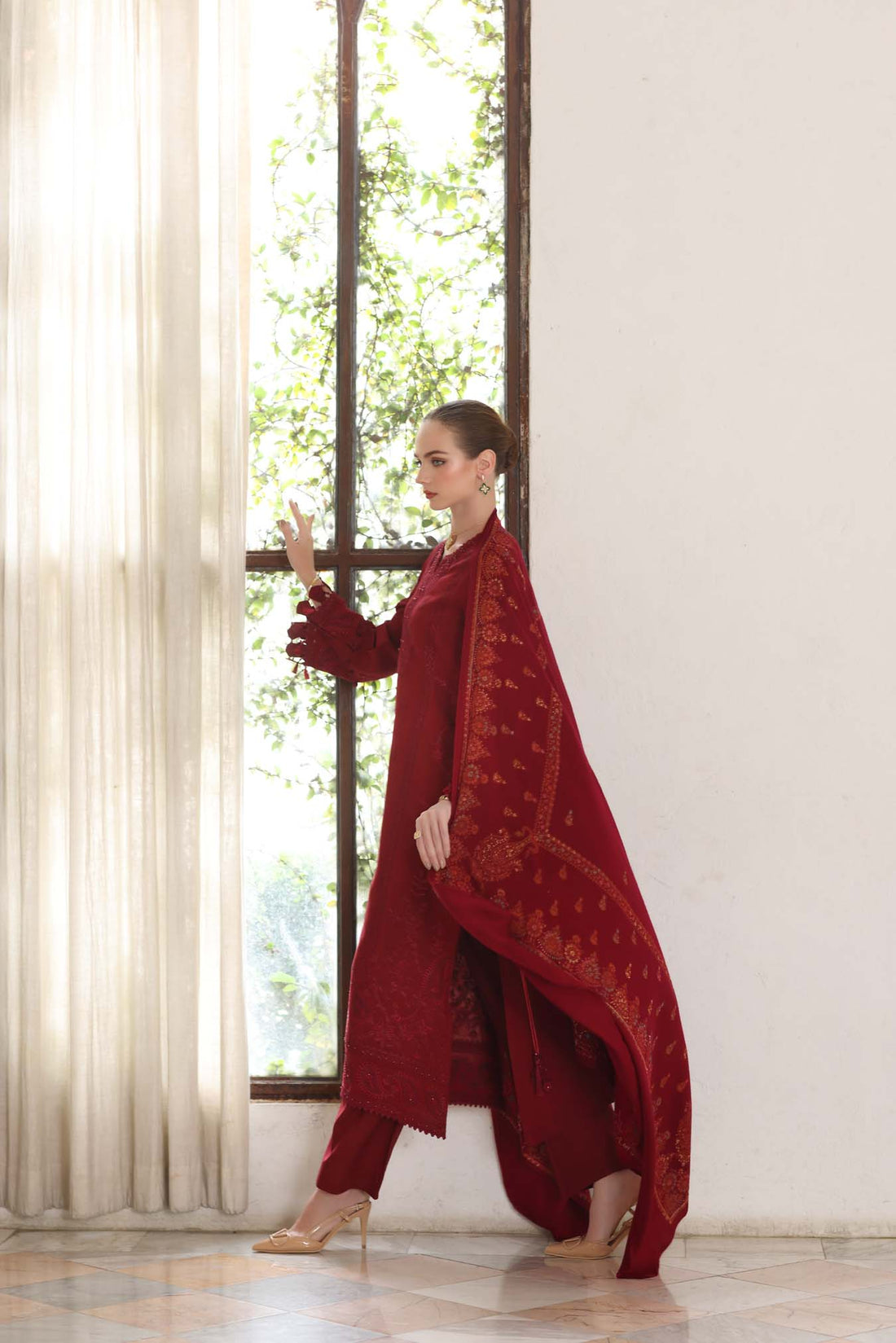 Noor by Saadia Asad | Winter Pashmina 25 | Ember