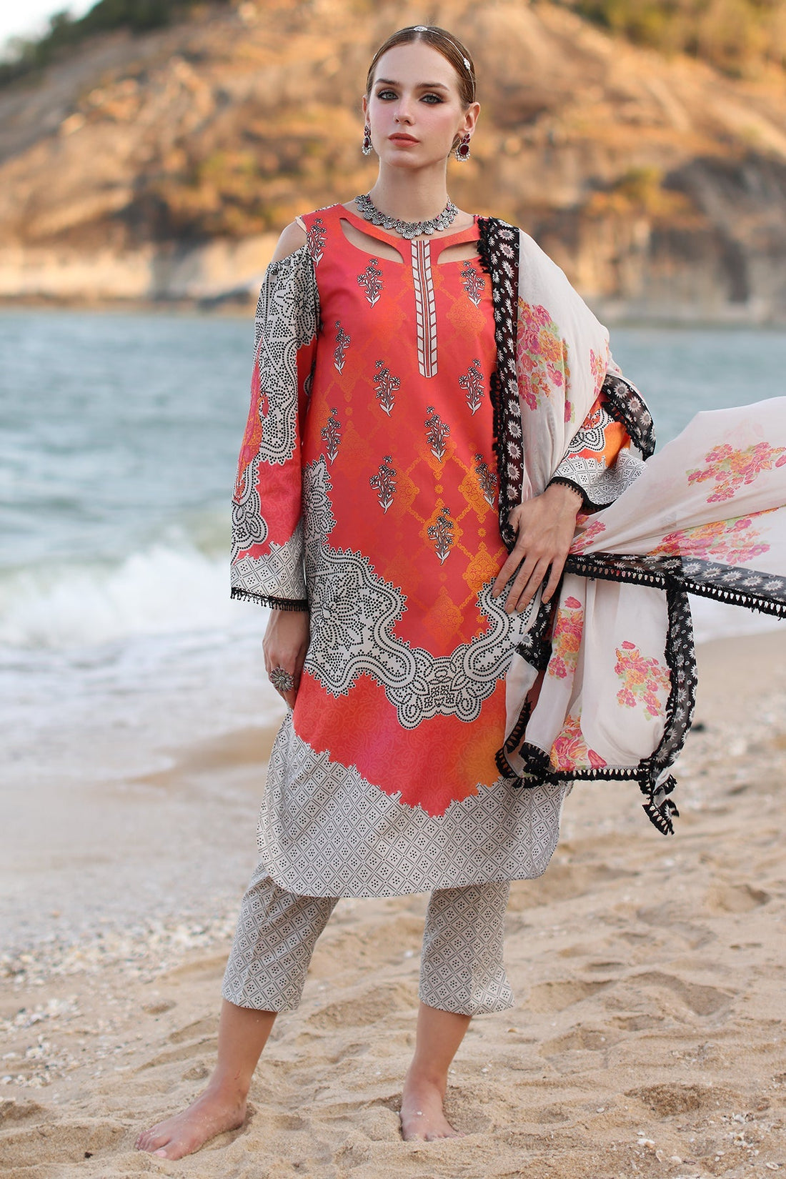 Charizma | C Prints Vol 6 | CP4-49 -  Charizma Casuals - Original Designer Dress - House of Maryam