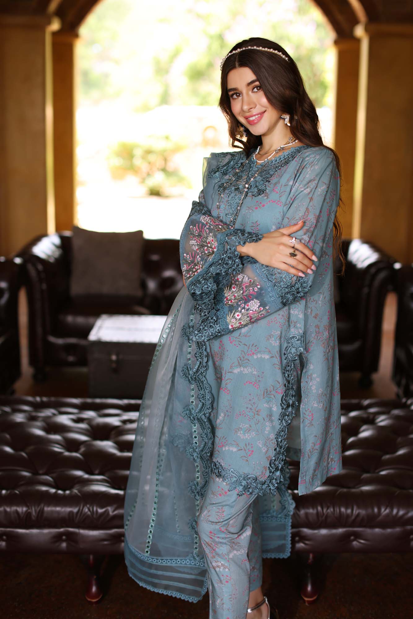Noor by Saadia Asad | Eid Luxe Printkari 24 | D2 -  Noor by Saadia Asad Luxury - Original Designer Dress - House of Maryam