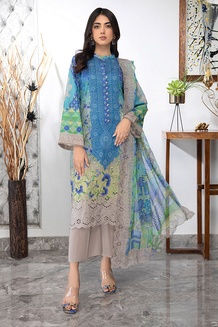 Charizma |Combination Lawn Collection | CC-24 -  Charizma Luxury - Original Designer Dress - House of Maryam