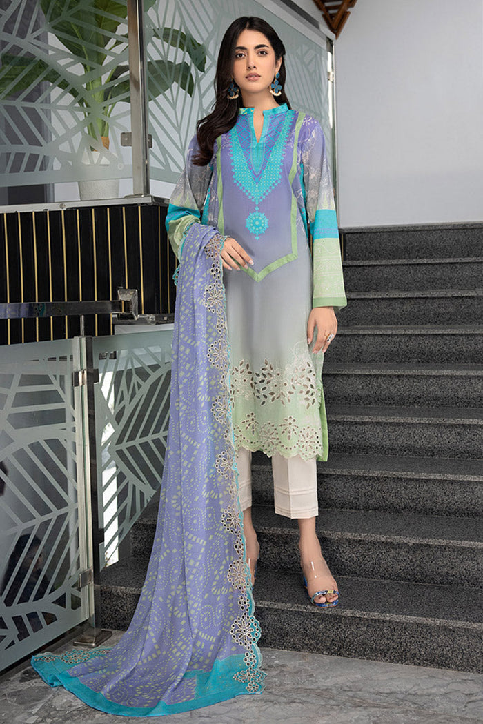 Charizma |Combination Lawn Collection | CC-29 -  Charizma Luxury - Original Designer Dress - House of Maryam