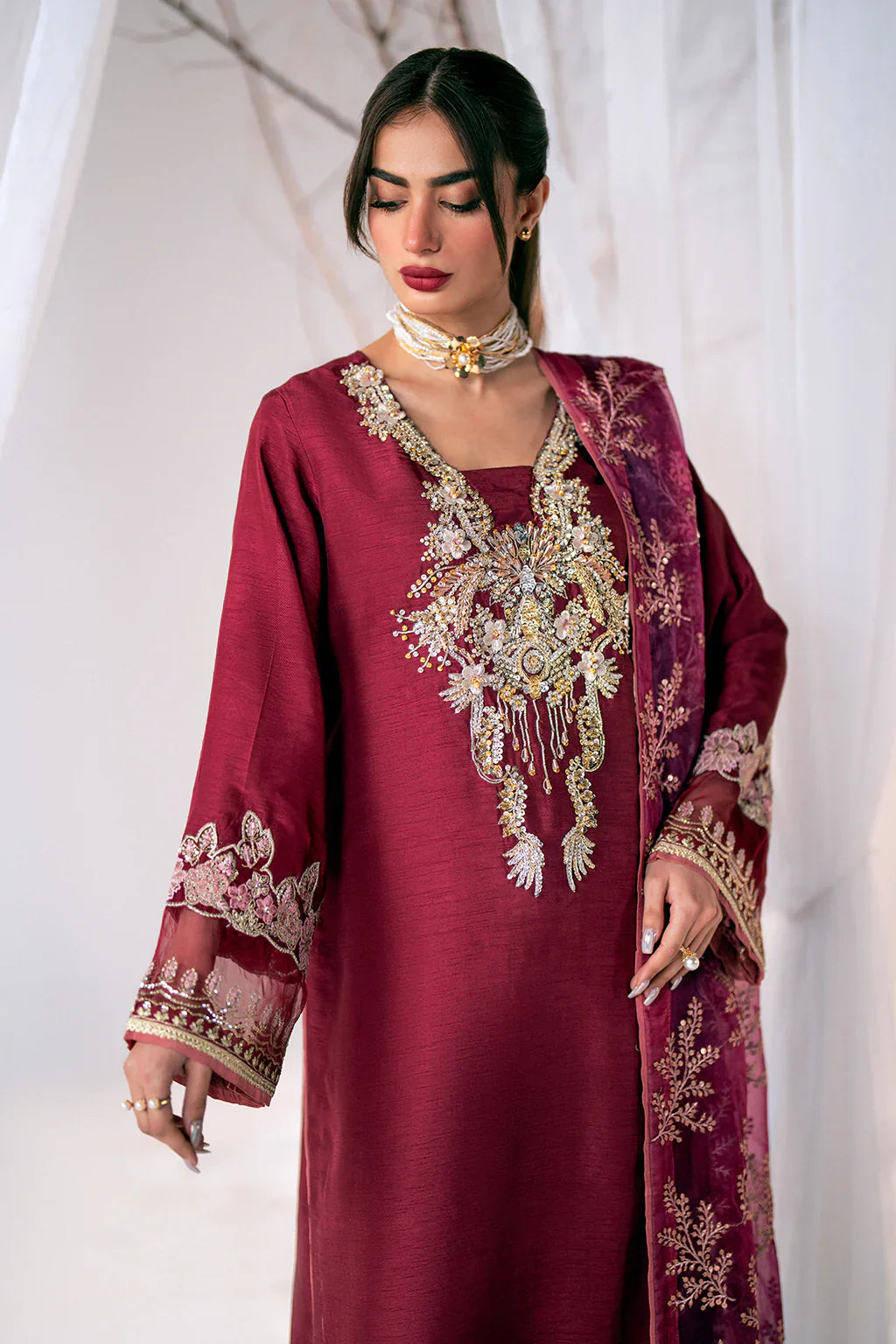Ajr Couture | Luxe Pret Eid Drop | Starry -  AJR Couture Luxury - Original Designer Dress - House of Maryam