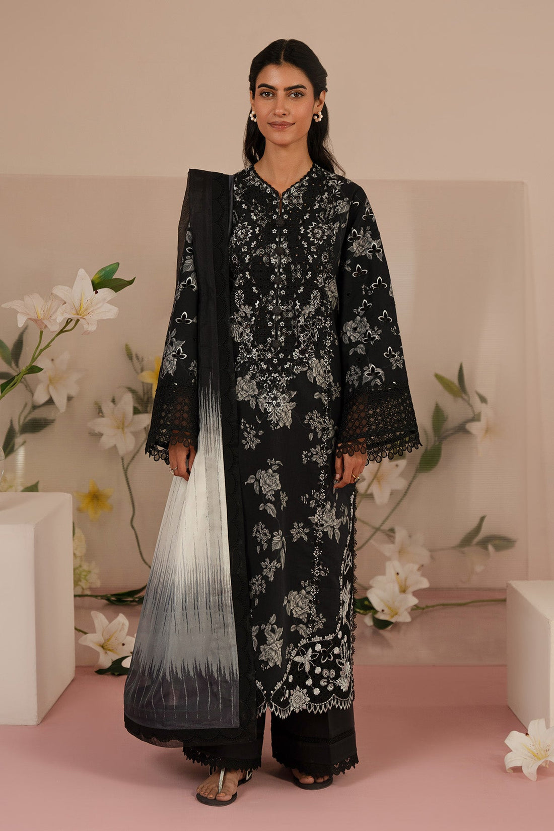 Afrozeh | Floral Charm 25 | Lupine -  Afrozeh Ladies Clothes - Original Designer Dress - House of Maryam