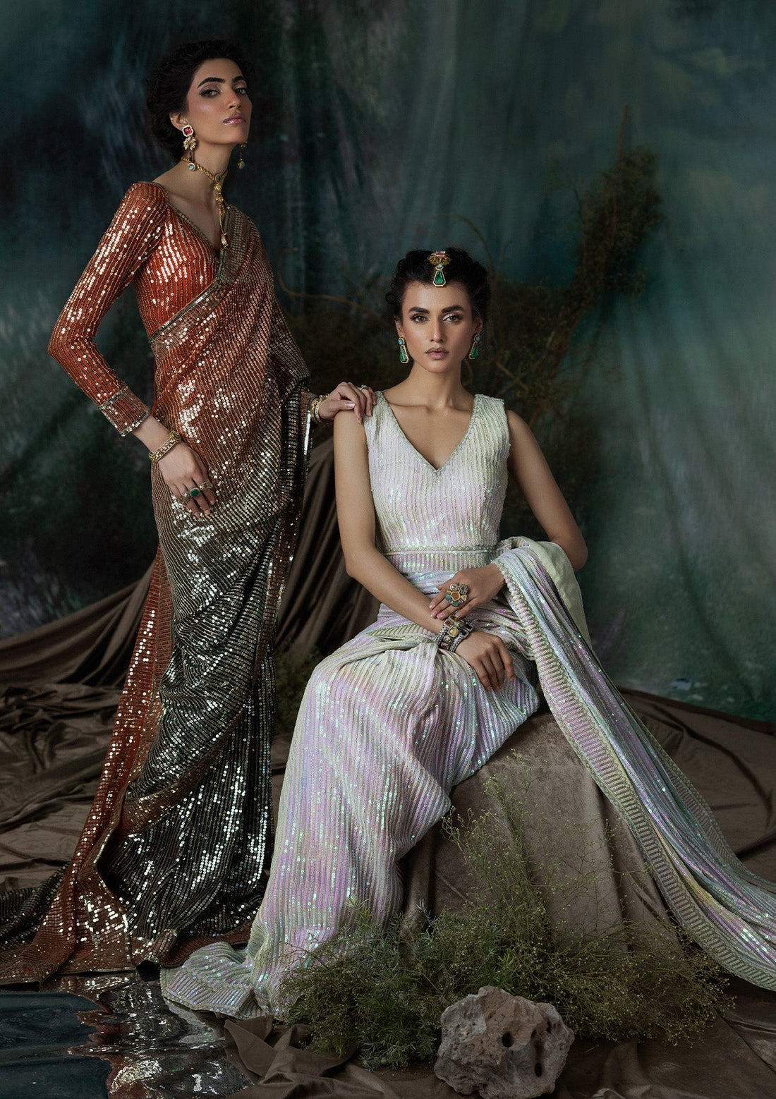 Aik Atelier | Sari Edit 2024 | SARI EDIT '24 VOL. 1 - LOOK 02 -  Aik Atelier Ladies Clothes - Original Designer Dress - House of Maryam
