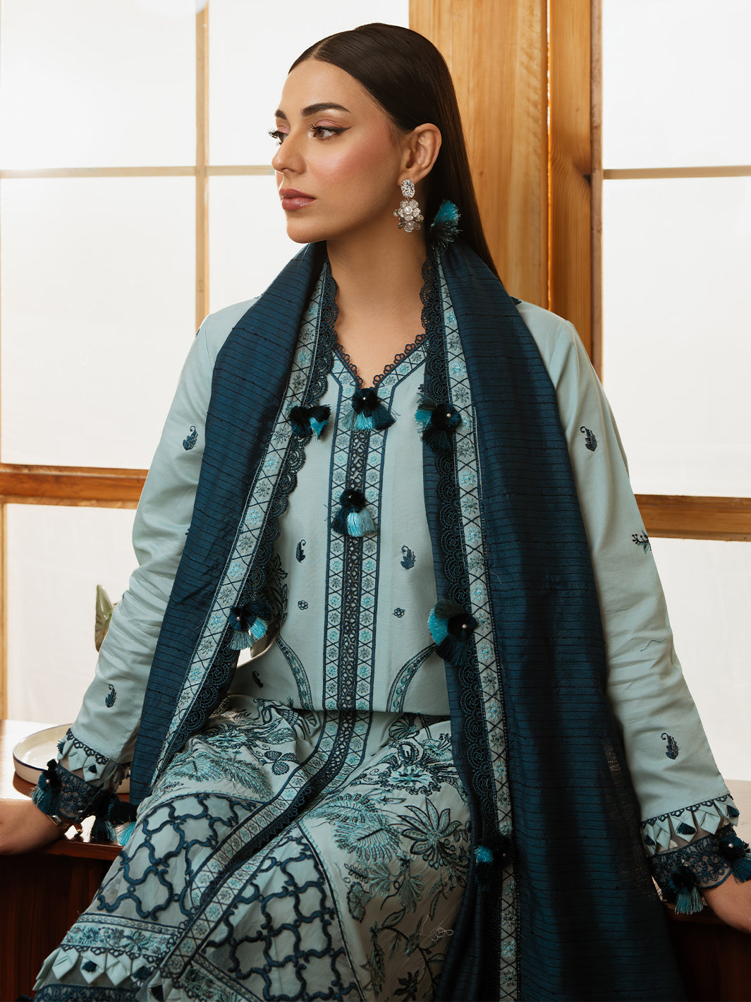 Mahnur | Florence Luxury Lawn 25 | AIYLEEN -  Mahnur Ladies Clothes - Original Designer Dress - House of Maryam