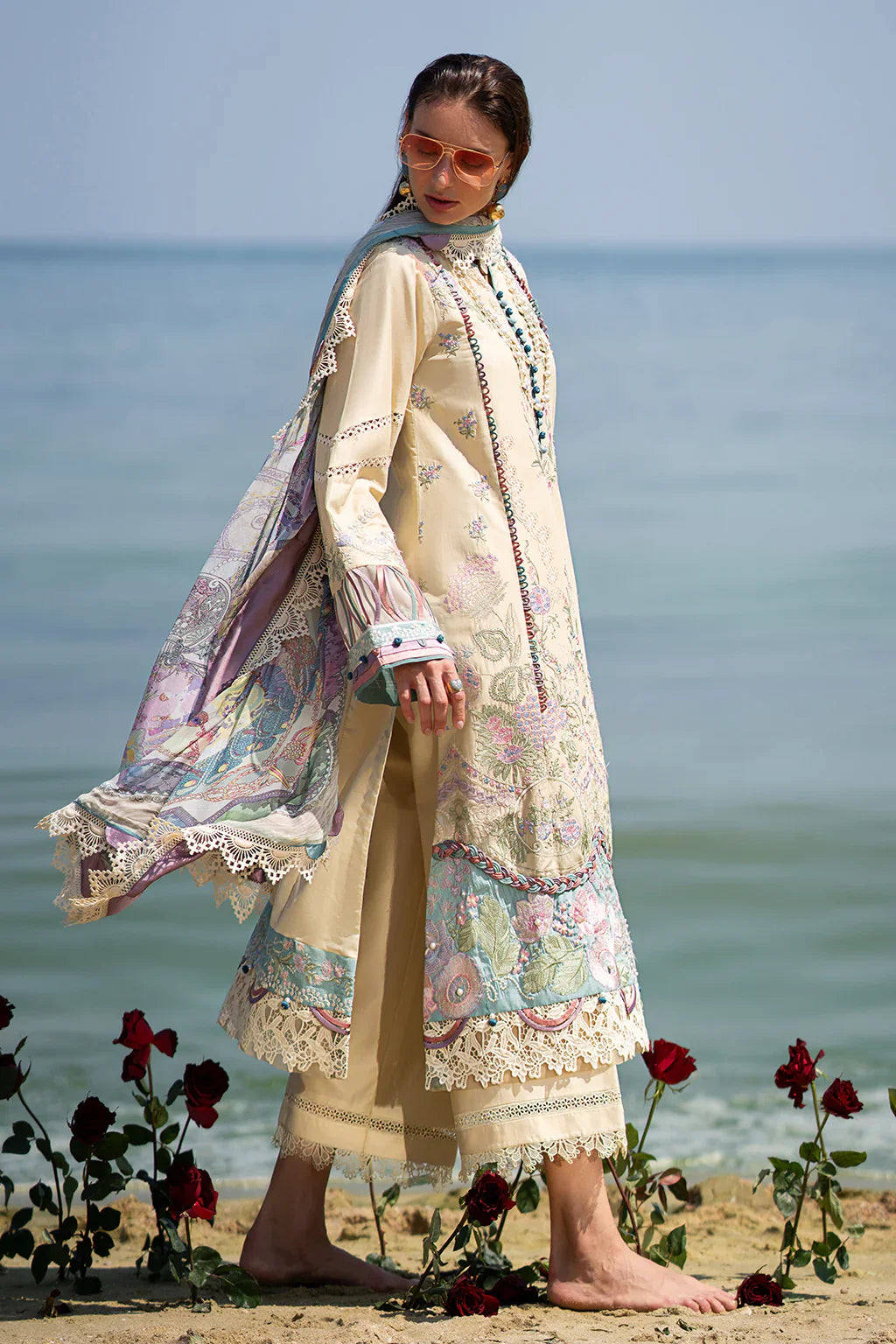 AJR Couture | Alif Signature Luxury Lawn 24 | Coraline -  AJR Couture Luxury - Original Designer Dress - House of Maryam