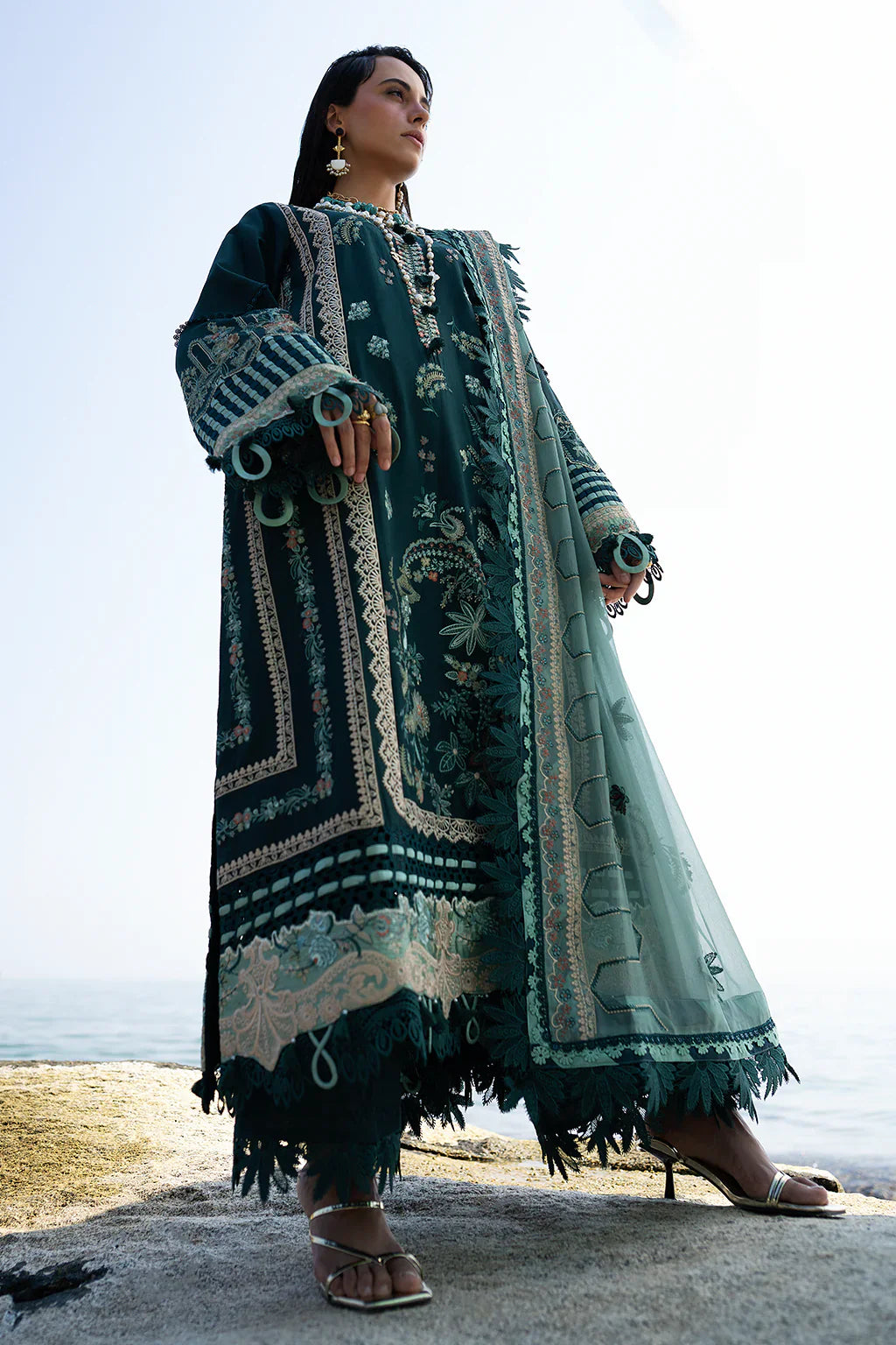 AJR Couture | Alif Signature Luxury Lawn 24 | Celia -  AJR Couture Luxury - Original Designer Dress - House of Maryam