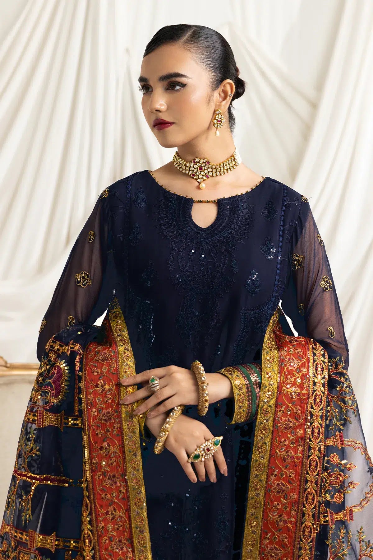 Alizeh | Formals Collection | Mehlika C (BLUE) -  Alizeh Formal - Original Designer Dress - House of Maryam