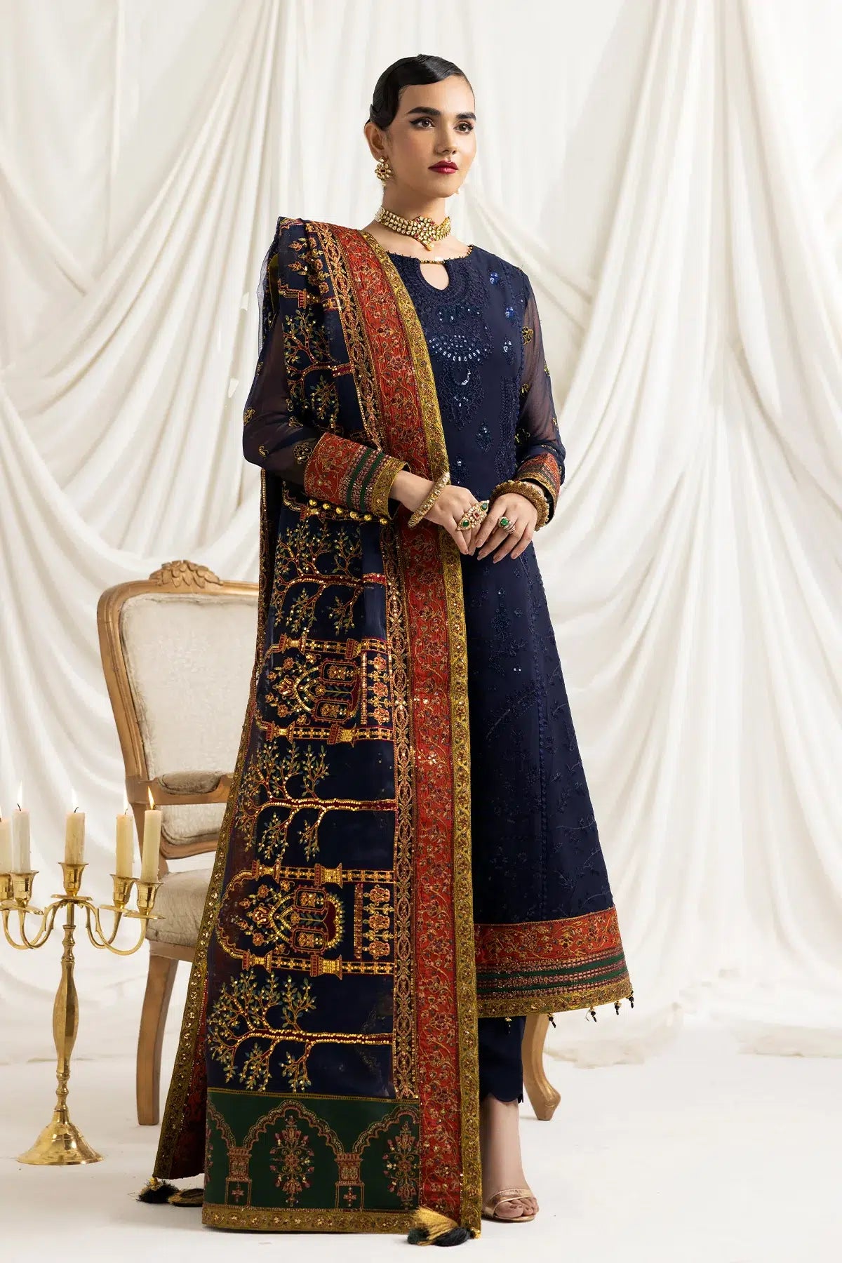 Alizeh | Formals Collection | Mehlika C (BLUE) -  Alizeh Formal - Original Designer Dress - House of Maryam