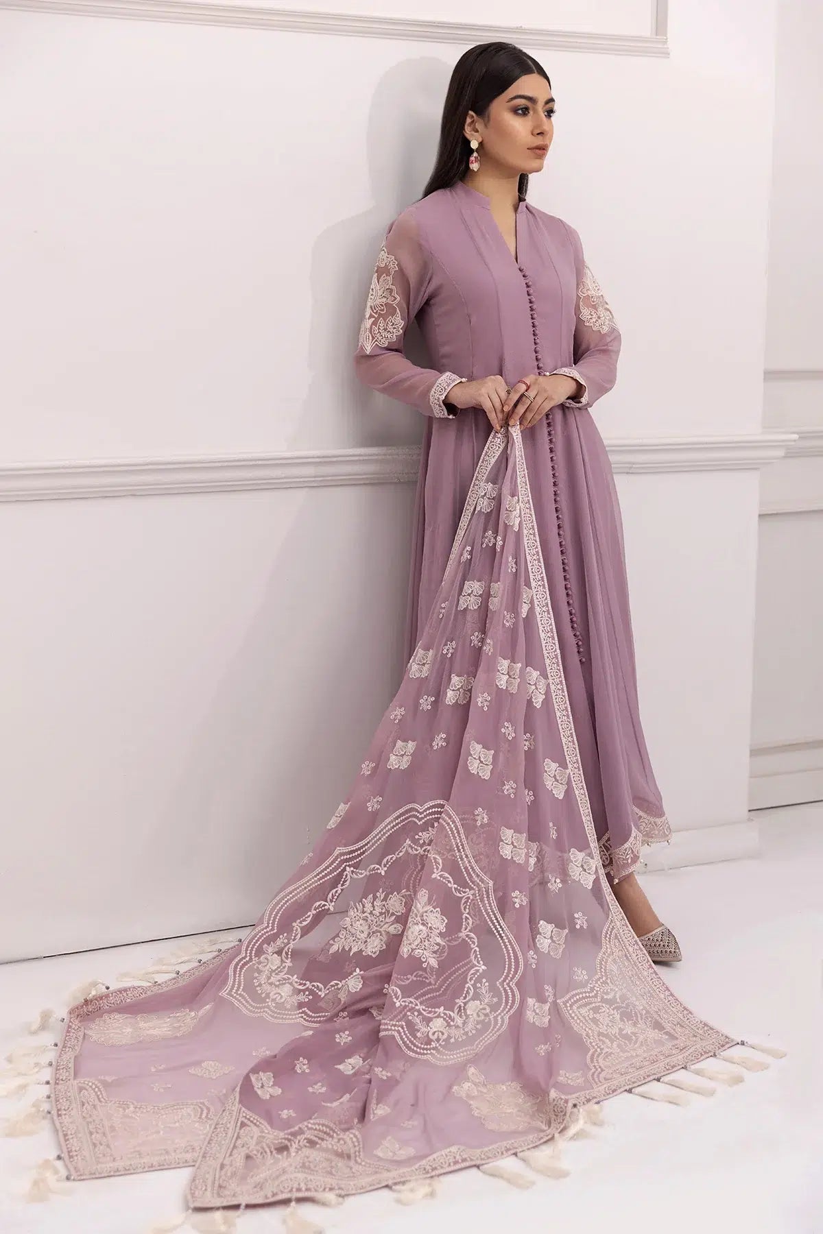 Alizeh | Formals Collection | Lilac Dress 3 piece - RTW1006 -  Alizeh Formal - Original Designer Dress - House of Maryam