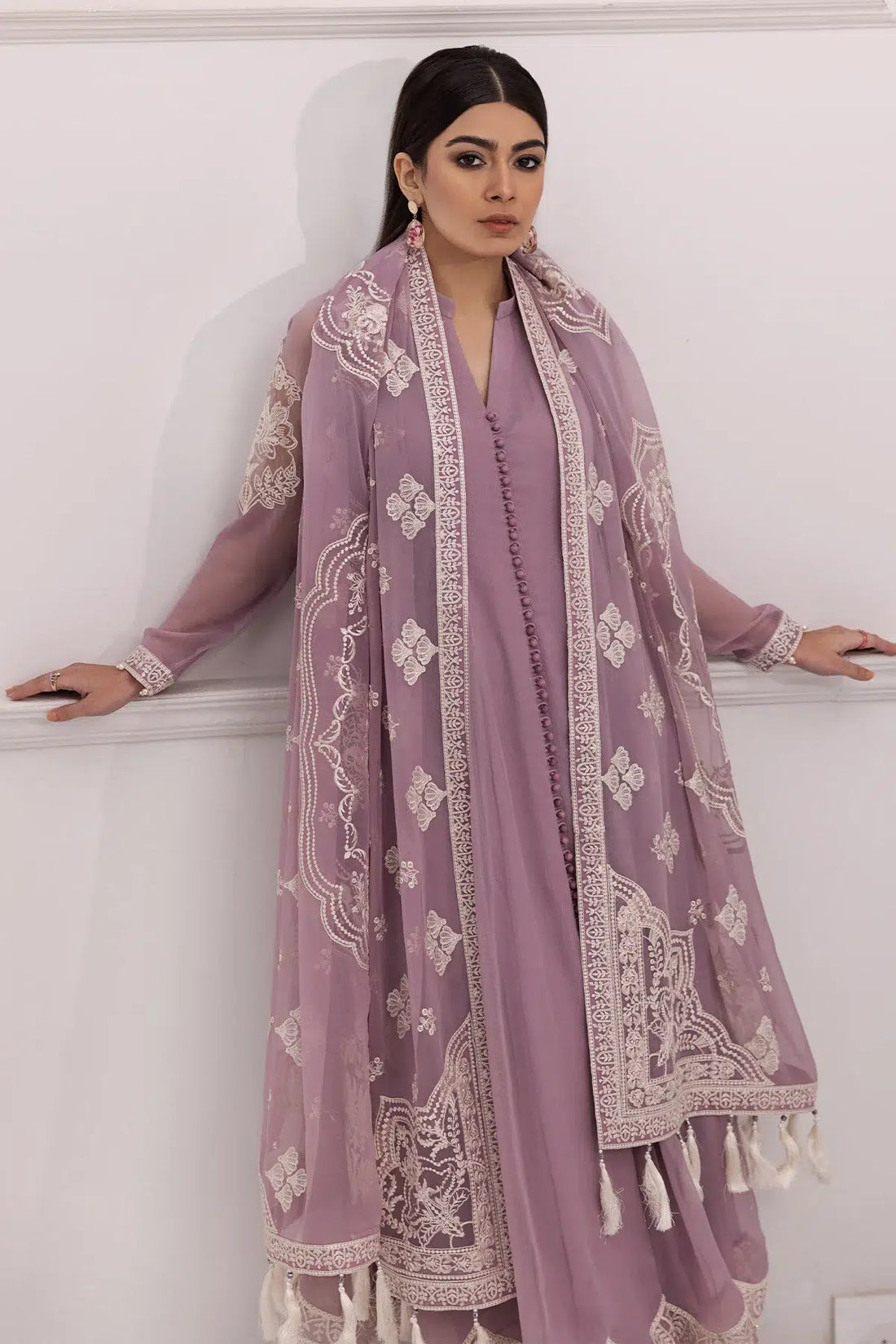 Alizeh | Formals Collection | Lilac Dress 3 piece - RTW1006 -  Alizeh Formal - Original Designer Dress - House of Maryam