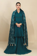 Alizeh | Formals Collection | Sea Green Peplum 3 piece - RTW1015 -  Alizeh Formal - Original Designer Dress - House of Maryam