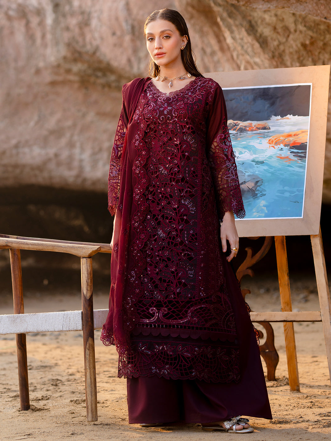 Mahnur | Sirena Luxury Lawn 25 | Amayra -  Mahnur Ladies Clothes - Original Designer Dress - House of Maryam