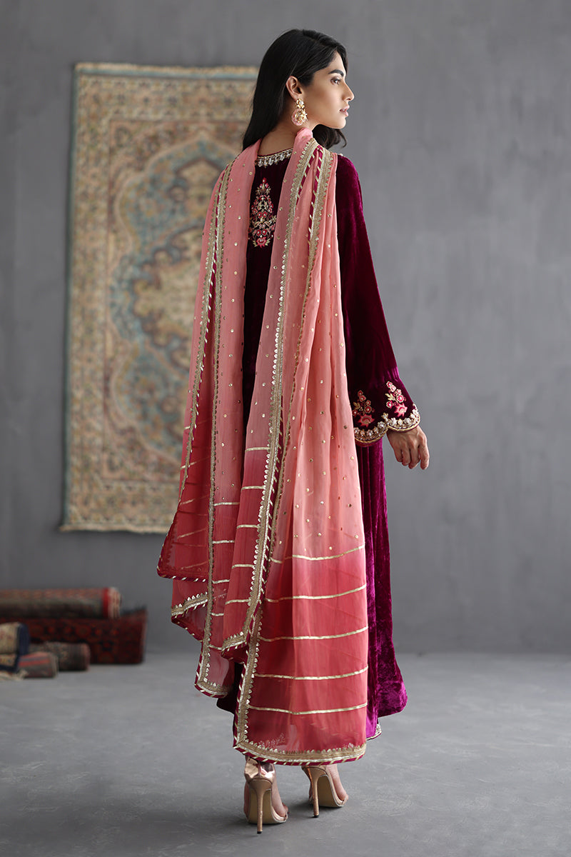 Sana Abbas | Velvet Formals | AMETHYST -  Sana Abbas Ladies Clothes - Original Designer Dress - House of Maryam