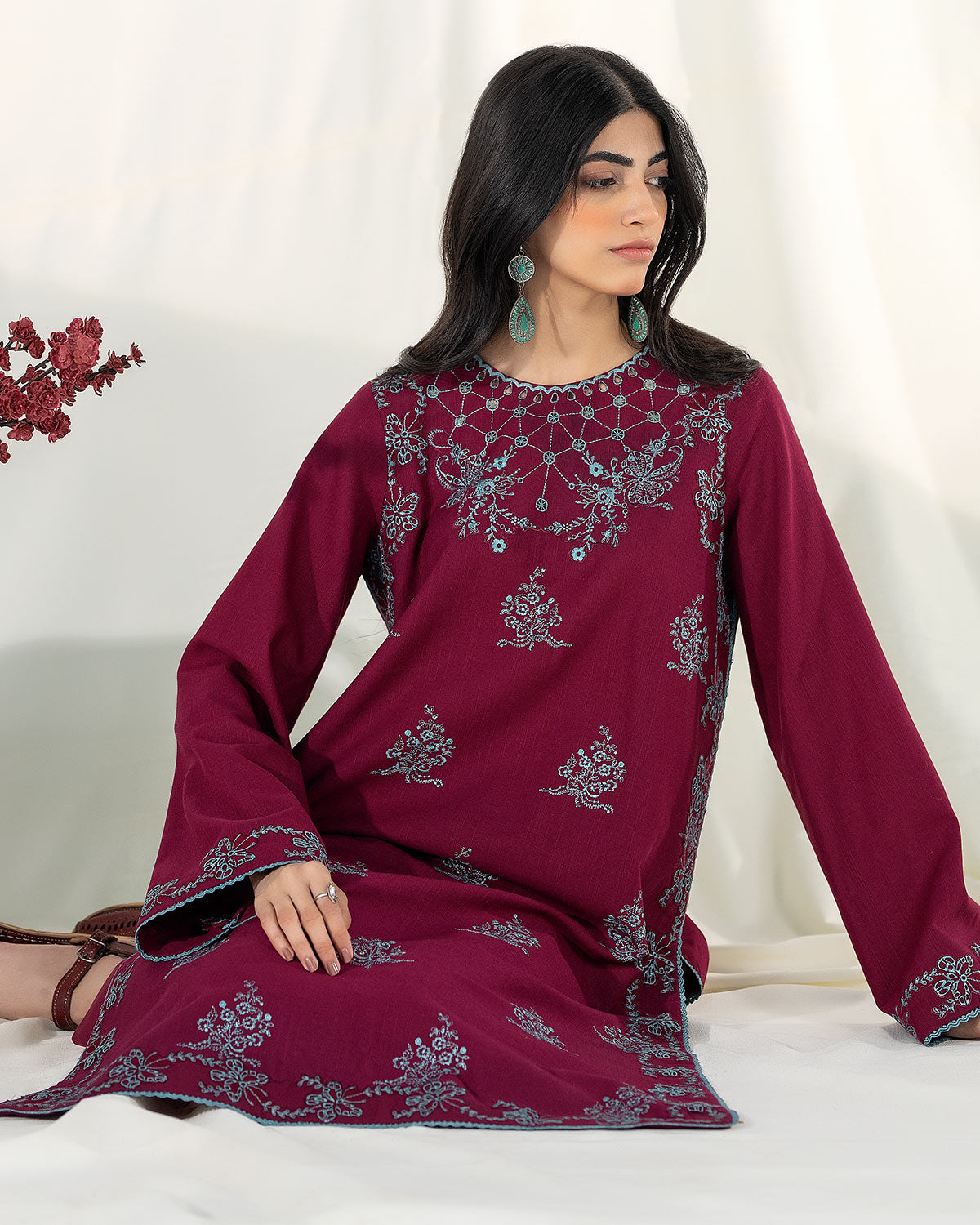 Zevk | Winter Flavour | BEETROOT -  Zevk Ladies Clothes - Original Designer Dress - House of Maryam