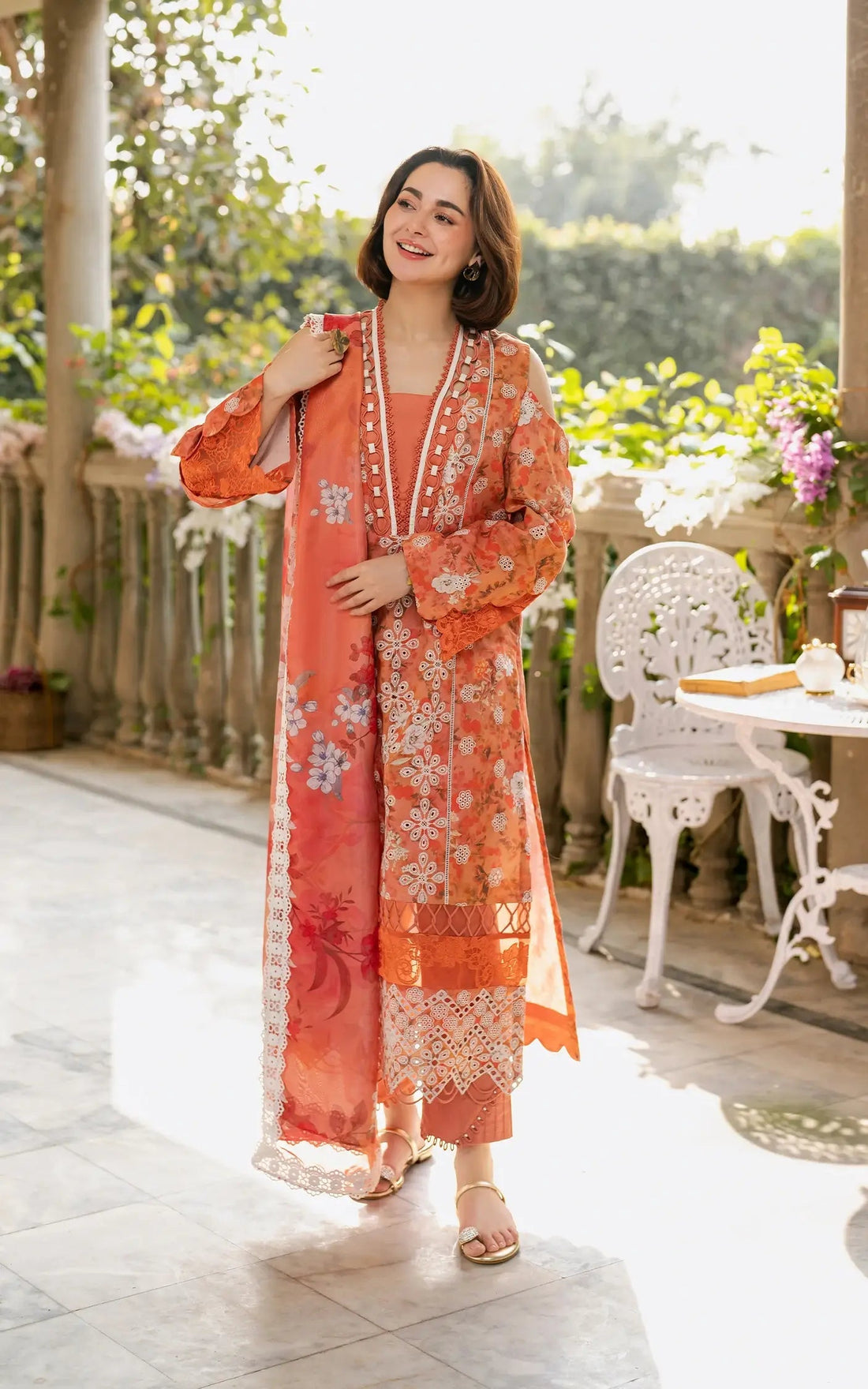 Asifa and Nabeel | Gulkari Summer 25 | Citrus Glow (GKL-08) -  Asifa and Nabeel Ladies Clothes - Original Designer Dress - House of Maryam