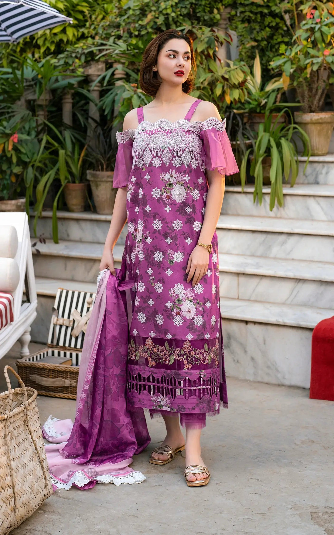 Asifa and Nabeel | Gulkari Summer 25 | Aura (GKL-12) -  Asifa and Nabeel Ladies Clothes - Original Designer Dress - House of Maryam