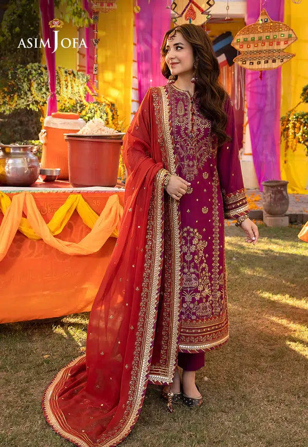 Asim Jofa | Dastaan Collection 24 | AJDA-27 -  Asim Jofa Formal - Original Designer Dress - House of Maryam