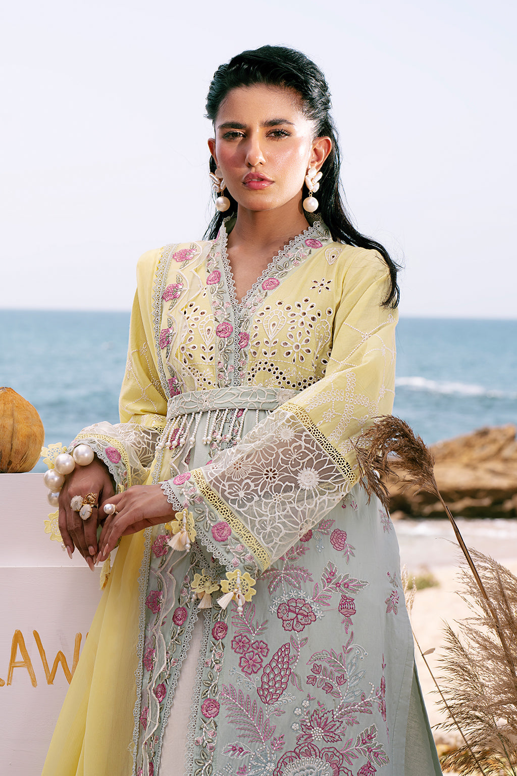 AJR Couture | Dastan Luxury Lawn 25 | Azure -  AJR Couture Ladies Clothes - Original Designer Dress - House of Maryam