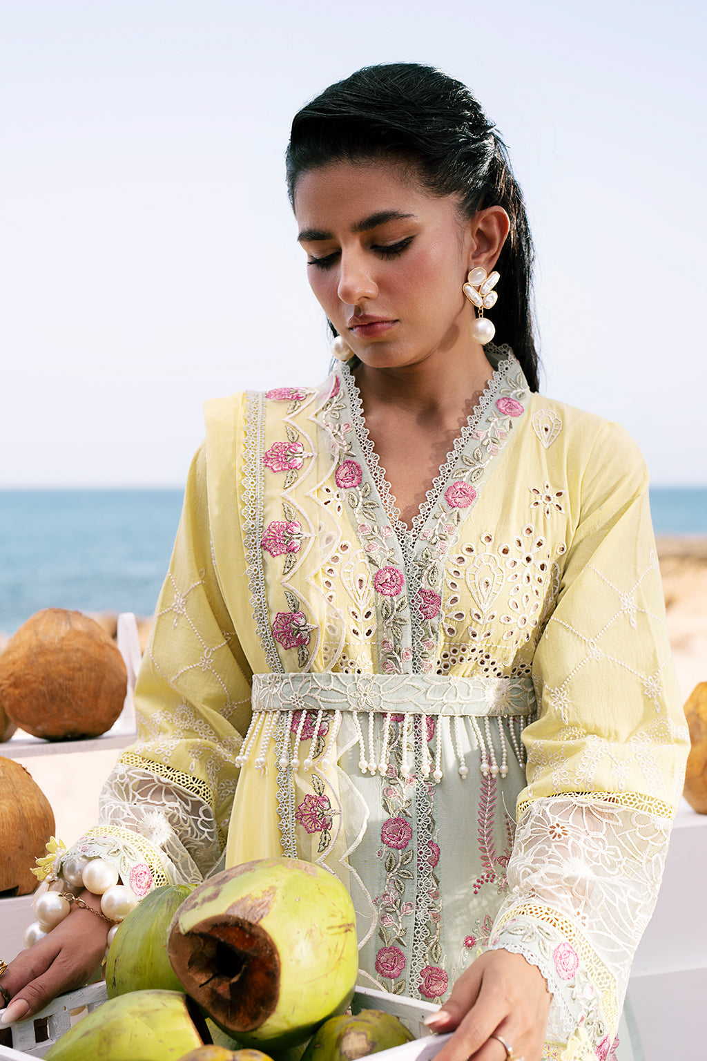 AJR Couture | Dastan Luxury Lawn 25 | Azure -  AJR Couture Ladies Clothes - Original Designer Dress - House of Maryam