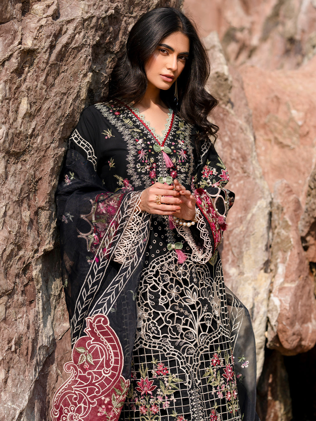 Mahnur | Sirena Luxury Lawn 25 | Azure -  Mahnur Ladies Clothes - Original Designer Dress - House of Maryam